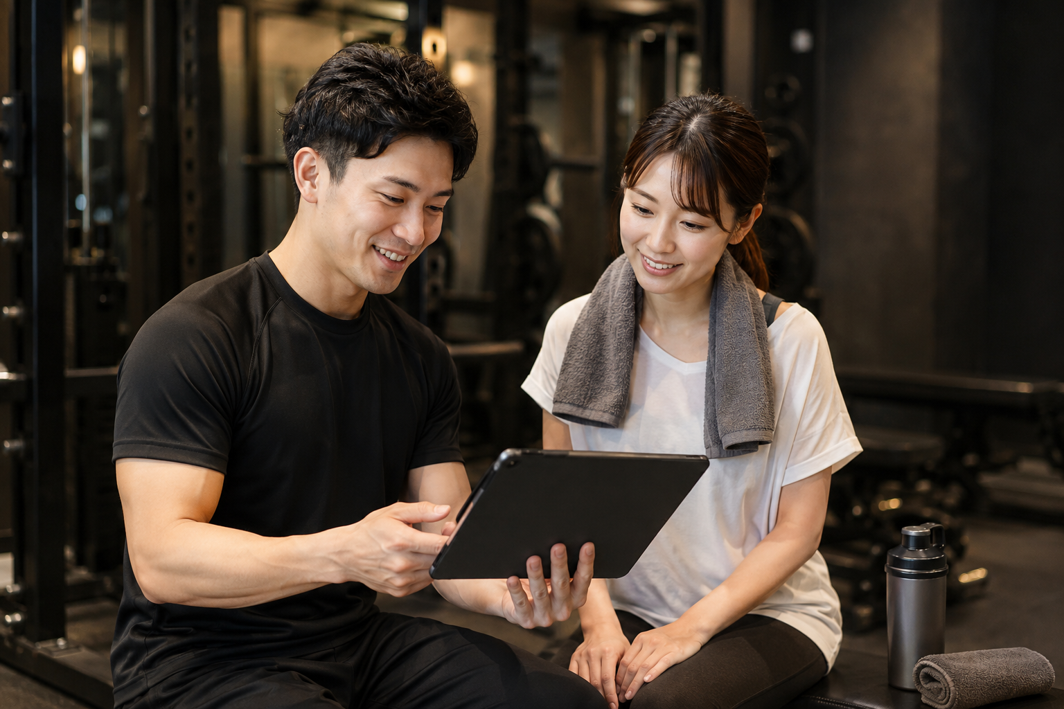 無料体験後にプラン提案を受ける様子